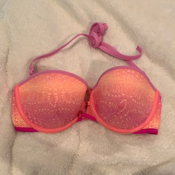 NWOT-Victoria’s Secret ombré halter tie bikini top - Picture 2 of 15